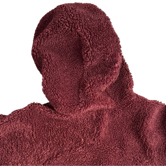 Lululemon Warm Restore Oh So Sherpa Pullover 1/2 Zip Up Burgundy Women’s 10 - Picture 6 of 14